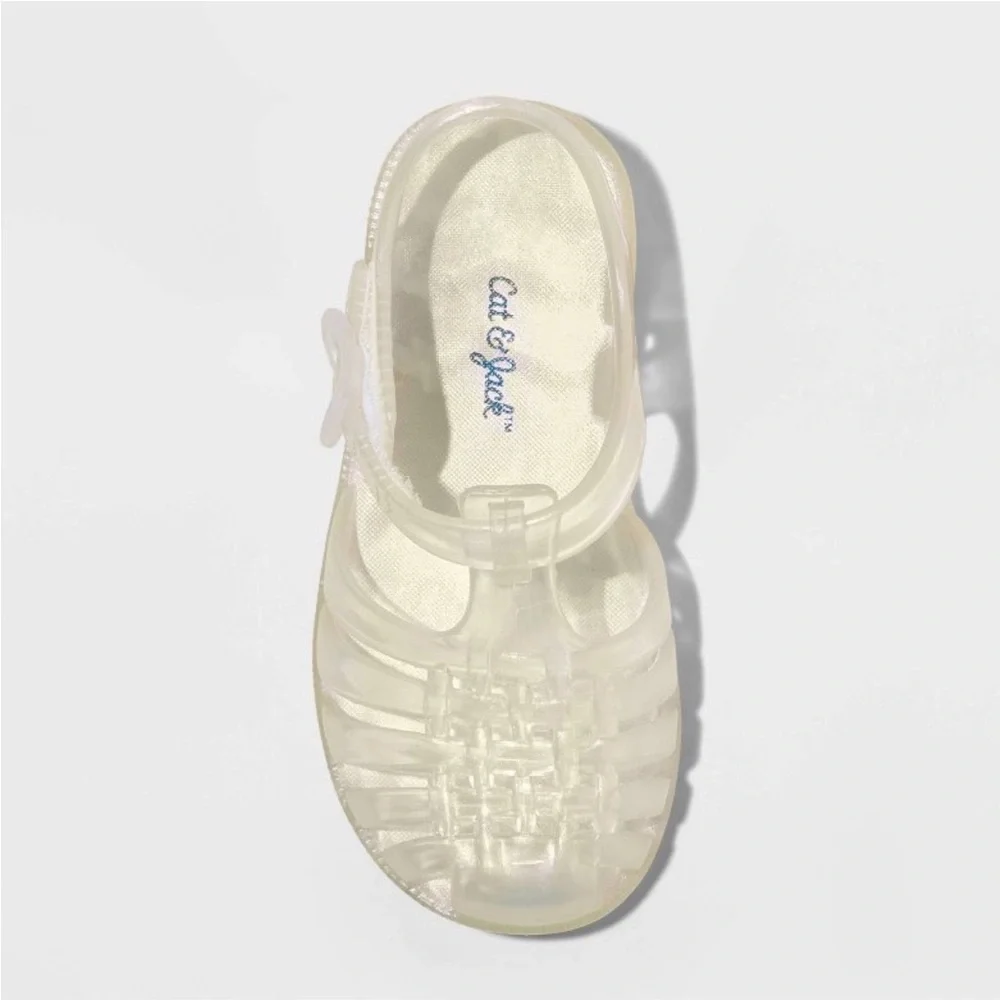 Toddler girls sunny jelly sandals clear NWT - Picture 3 of 7